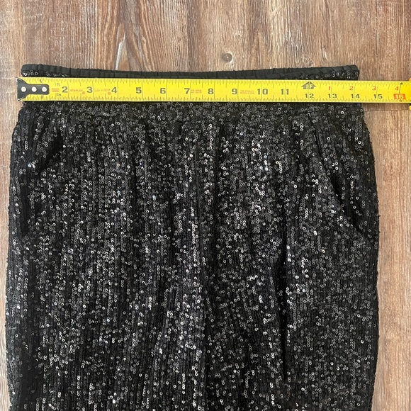 Boston Proper Black Sequin Pants - Picture 7 of 10